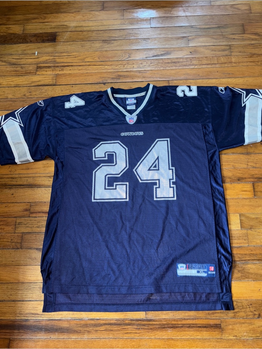 NFL Dallas Cowboys #24 Navy and White Jersey